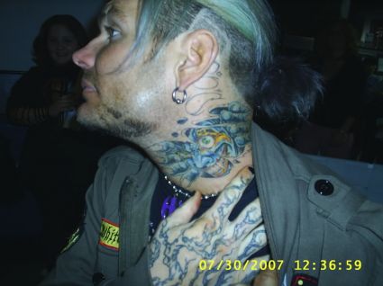 Jeff Hardy's Neck Tattoo